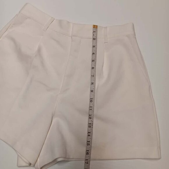 Abercrombie & Fitch Women's Plus Size Beige Cotton Blend Shorts - Picture 5 of 5